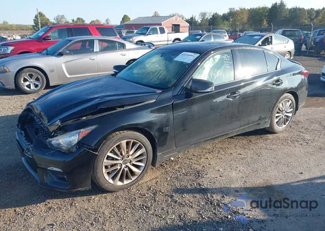 2018 Infiniti Q50 3.0T Luxe z USA, uszkodzony, nr VIN JN1EV7AR3JM430311